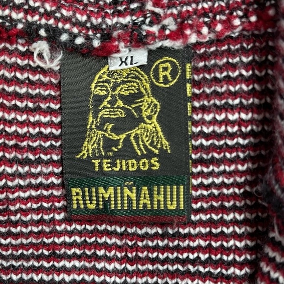 Vintage Tejidos Ruminahui Sweater - Indigenous Print - Wool - Men’s Size XL - Picture 5 of 12